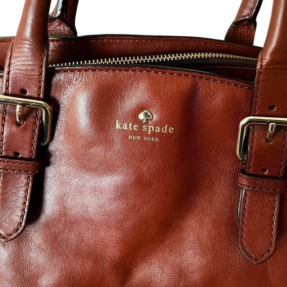 KATE SPADE handbag crossbody satchel leather - Picture 2 of 12